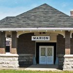 Railroad station at Marion, Ohio